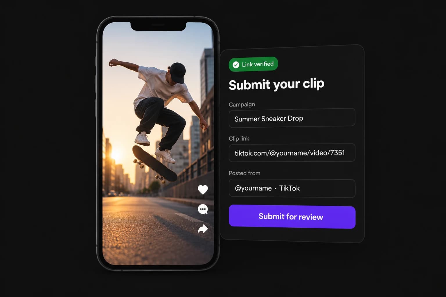 Creators post clips